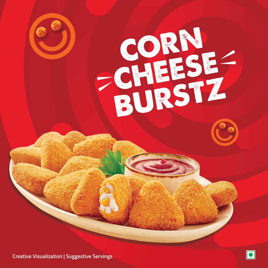 Hungritos Corn Cheese Burstz | Frozen Snack