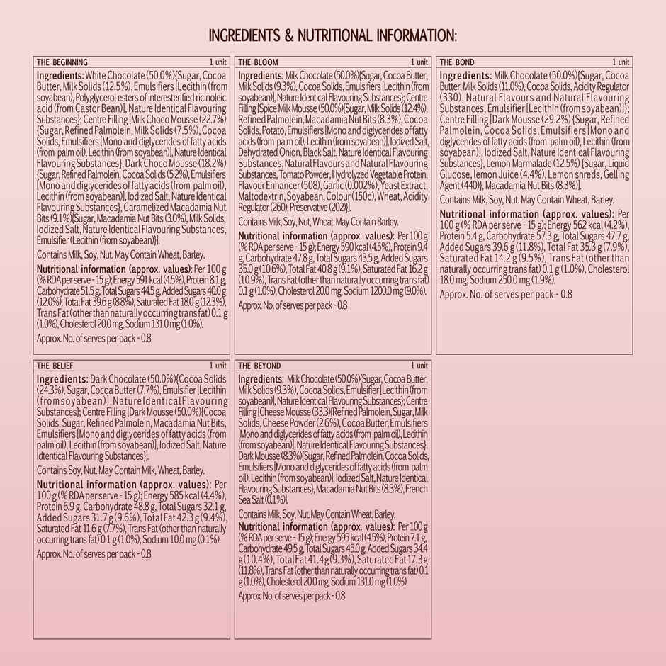 Fabelle Chocolate Hearts Collection| Handcrafted Heart Shaped Pralines