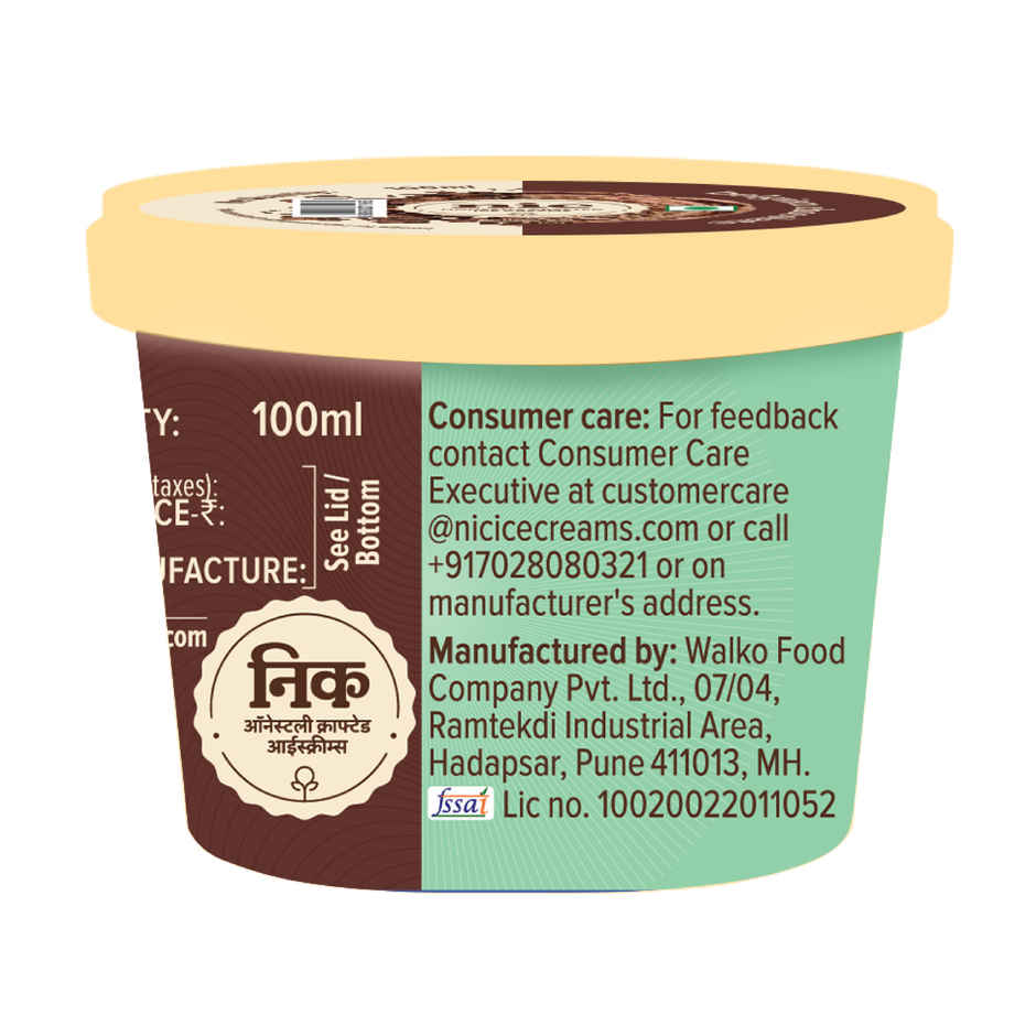 NIC Belgian Chocolate Ice Cream Cup Combo | Preservative Free | No Artificial Flavors