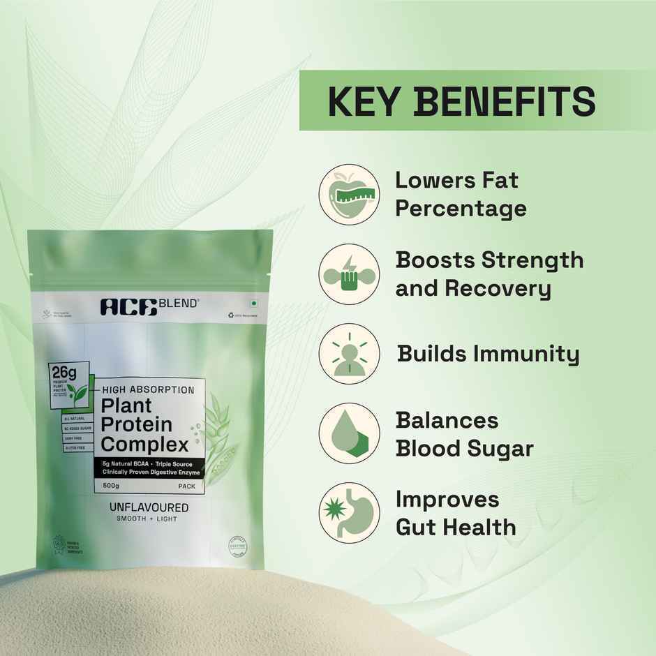Ace Blend Triple Plant Protein Complex (Unflavoured)