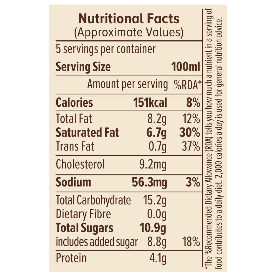 NIC French Vanilla Ice Cream Tub | Preservative Free | No Artificial Flavors