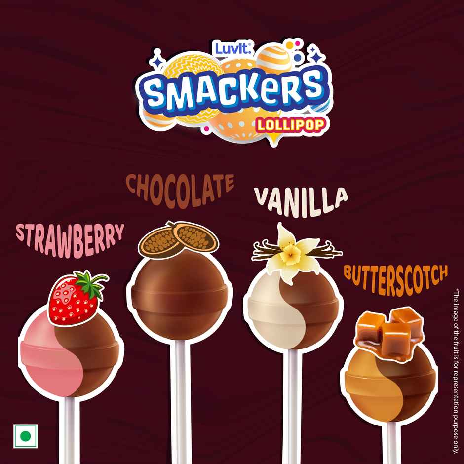 Luvit Smackers Chocolate Assorted Lollipops