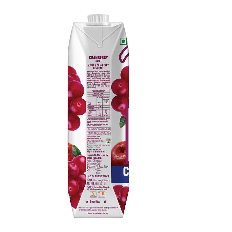 Dabur Real Cranberry Fruit Juice Combo