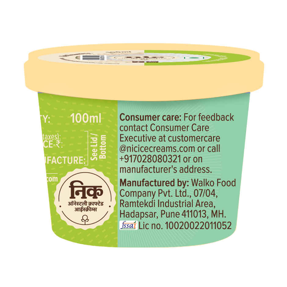 NIC Tender Coconut Ice Cream Tub | Preservative Free | No Artificial Flavors