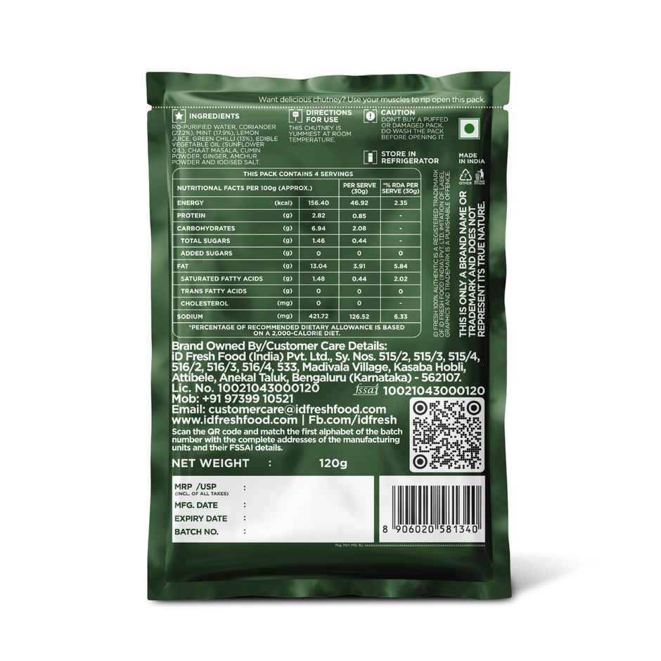 iD Fresh Dhaniya Pudina Chutney