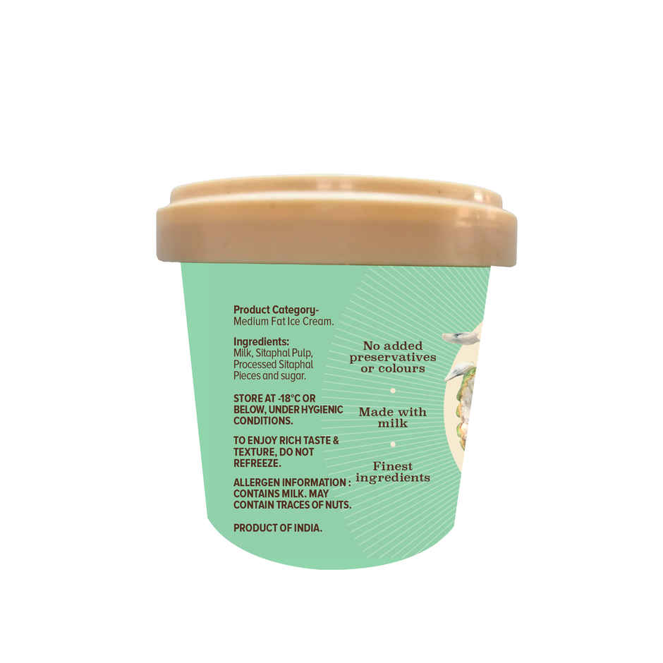 NIC Sitaphal Ice Cream Cup | Preservative Free | No Artificial Flavors