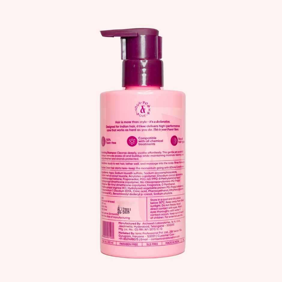 &Done Take Control Hydrating Shampoo (300ml) & Done Take Control Shielding Conditioner (200ml) Combo