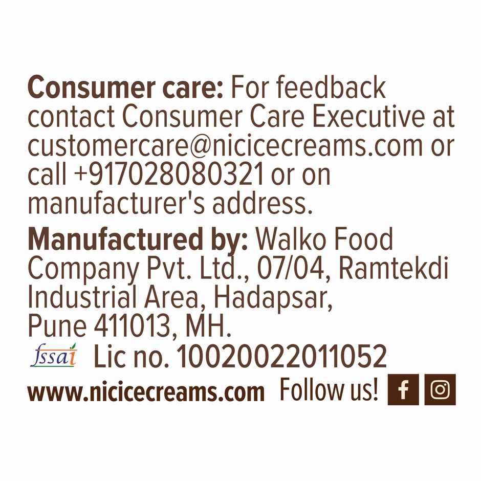 NIC Strawberry Ice Cream Tub | Preservative Free | No Artificial Flavors