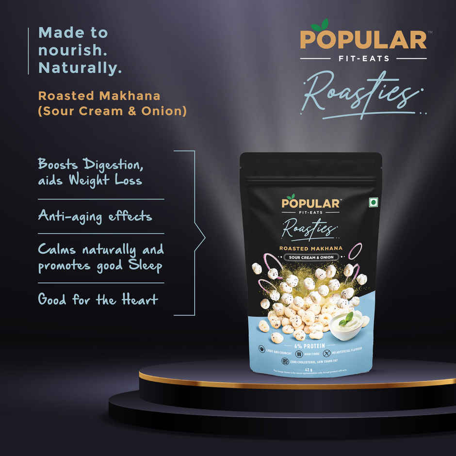 Popular Roasties Roasted Makhana Sour Cream & Onion