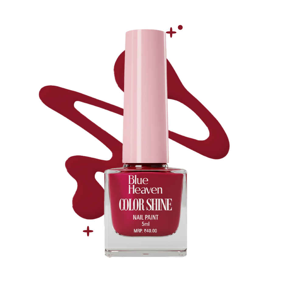 Blue Heaven Color Shine Nail Polish | Glossy Gel Finish | Quick Drying Formula | Shade 230