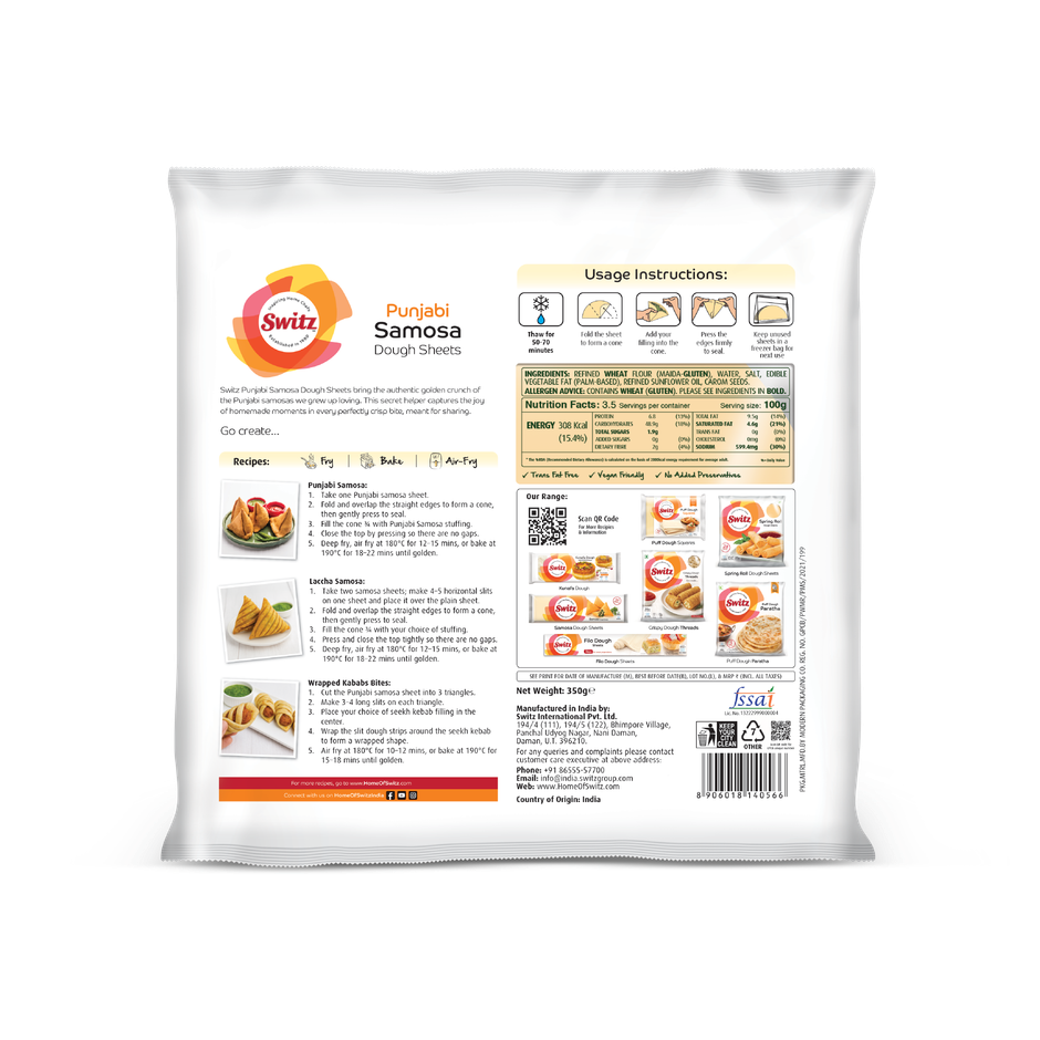Switz Punjabi Samosa Dough Sheets