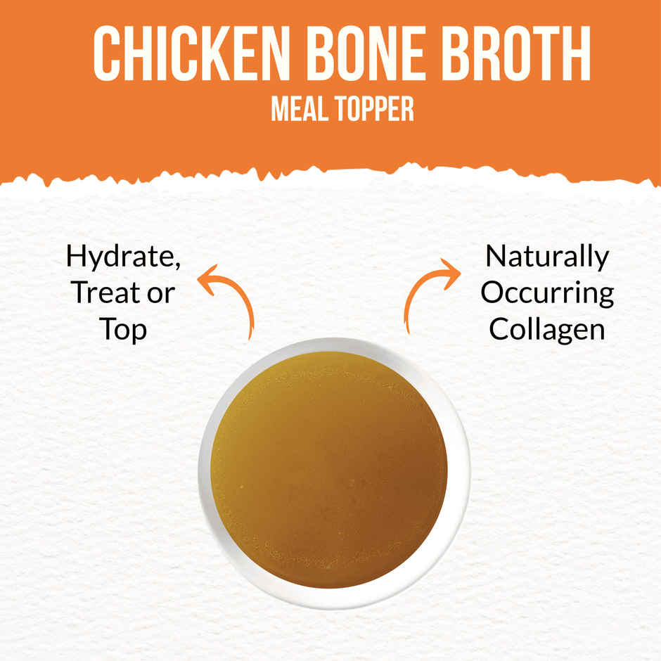 Goofy Tails Chicken Bone Broth for Cats | Collagen Rich Cat and Kitten Food Topper