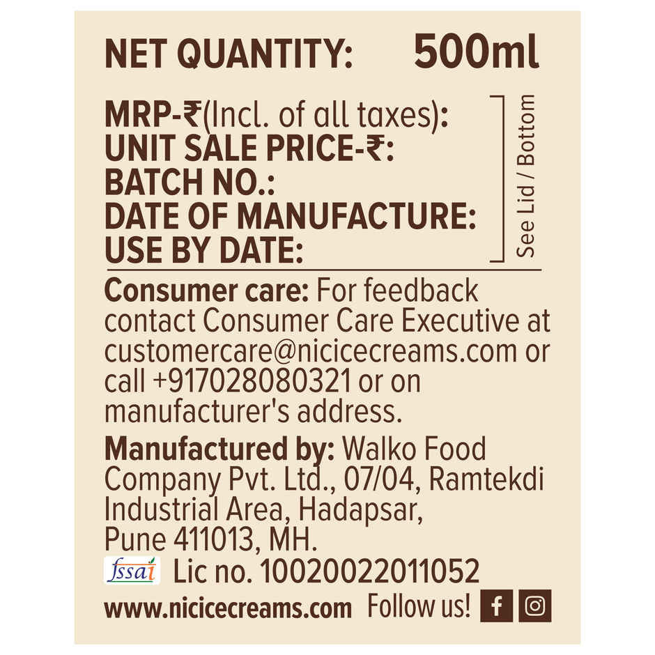 NIC Alphonso Mango Ice Cream Tub Combo | Preservative Free | No Artificial Flavors