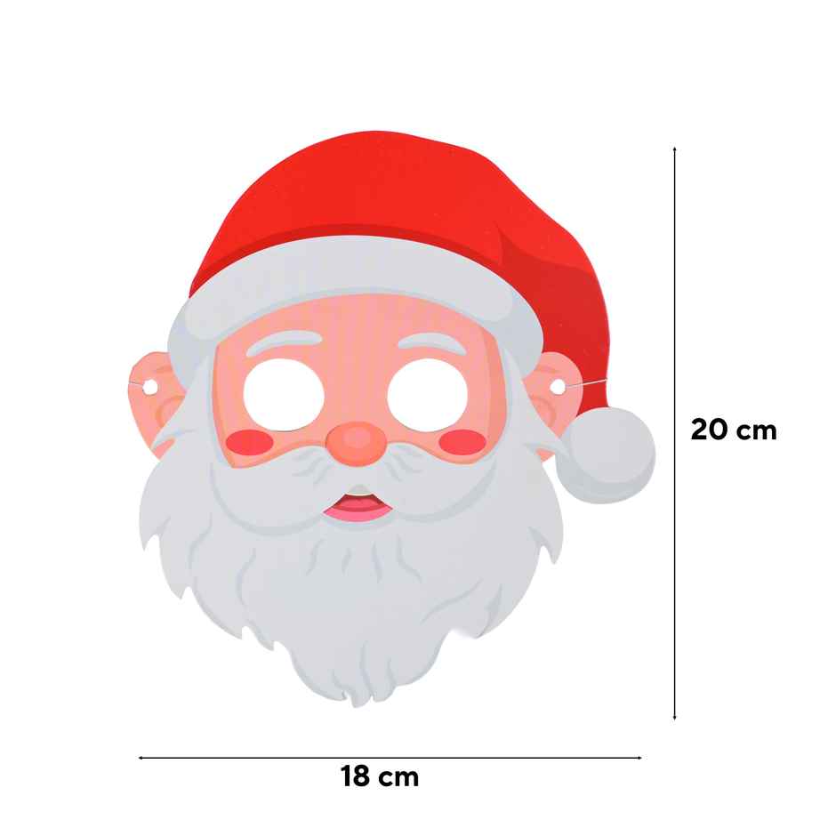 Santa Mask for Christmas Party | Paper Material | Mad Over Print