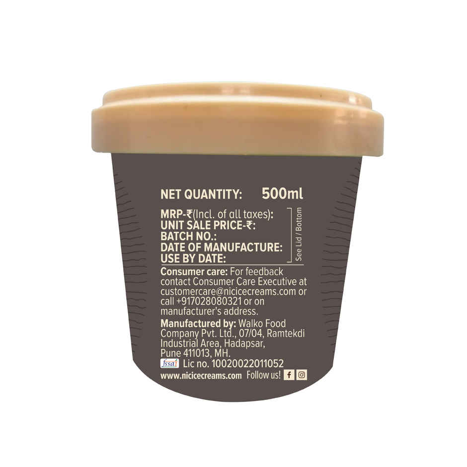NIC French Vanilla Ice Cream Tub | Preservative Free | No Artificial Flavors