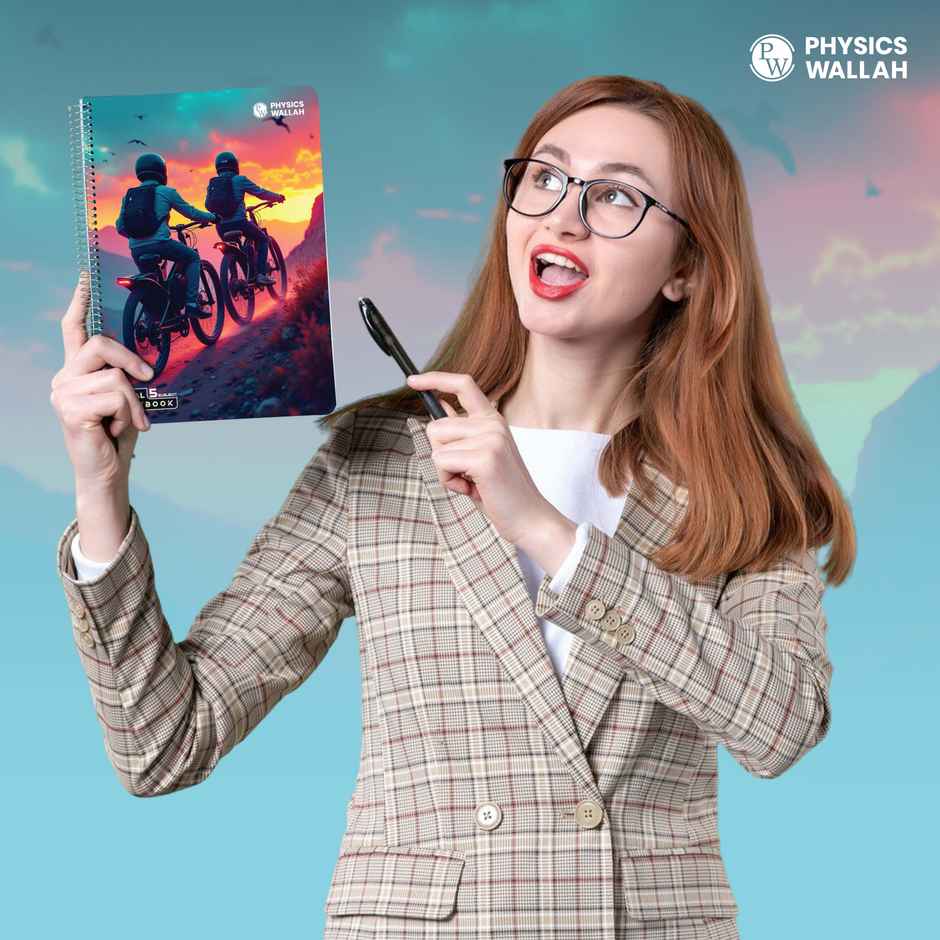 Physics Wallah 5-Subject Spiral adventure Notebook Single (250 pages, 30 x 21 cm)