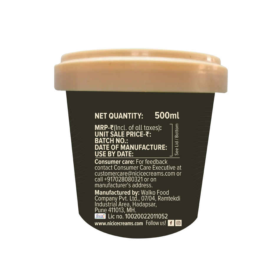 NIC Cookies N Cream Ice Cream Tub | Preservative Free | No Artificial Flavors
