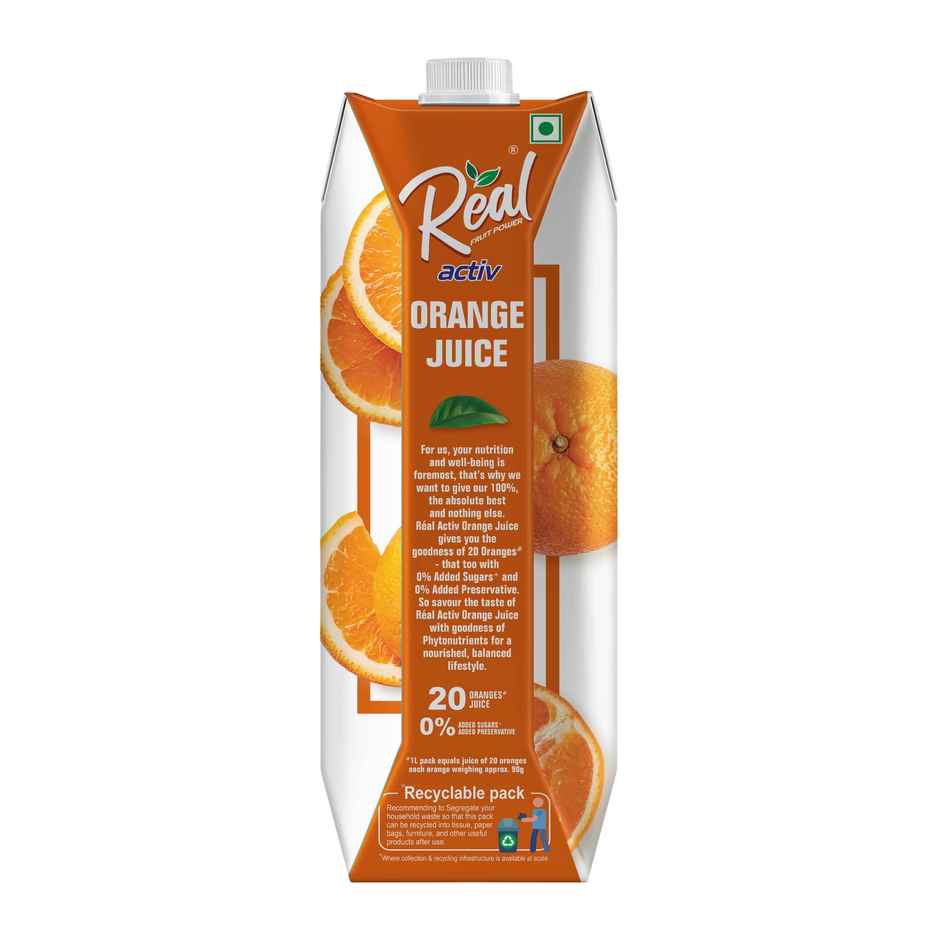 Dabur Real Activ Orange Juice | Fresh & Fruity