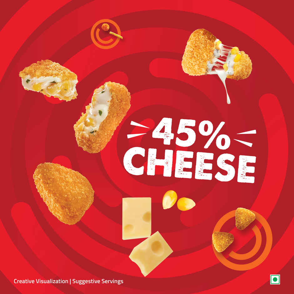 Hungritos Corn Cheese Burstz | Frozen Snack