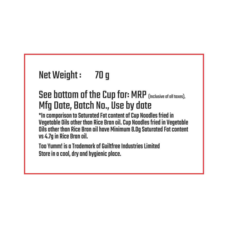 Too Yumm! K-Bomb Ramen Hot N Spicy | Instant Cup Noodles | VEG