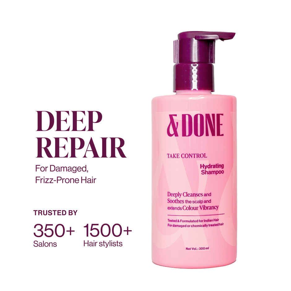 &Done Take Control Hydrating Shampoo (300ml) & Done Take Control Shielding Conditioner (200ml) Combo