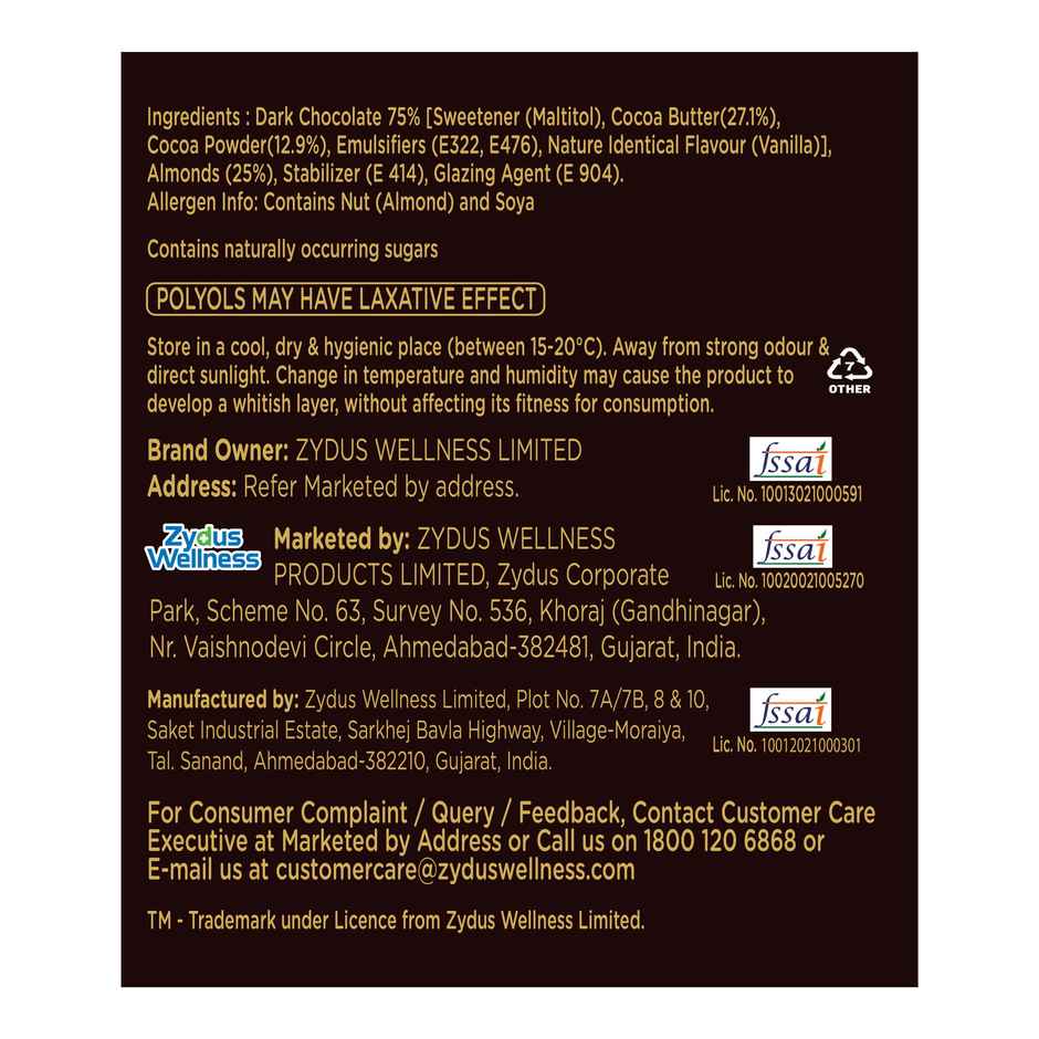 Sugar Free D'Lite Chocolate Coated Almonds