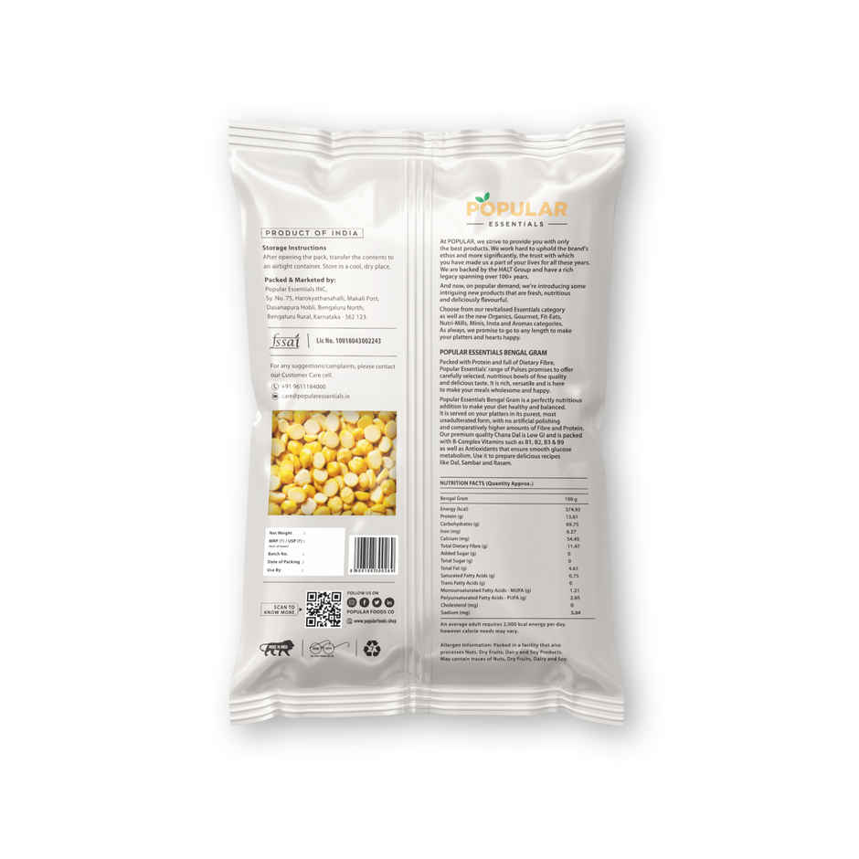 Popular Essentials Chana Dal | Un-Polished