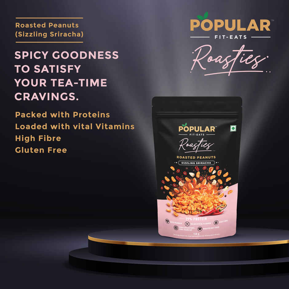 Popular Roasties Roasted Peanuts | Sizzling Sriracha
