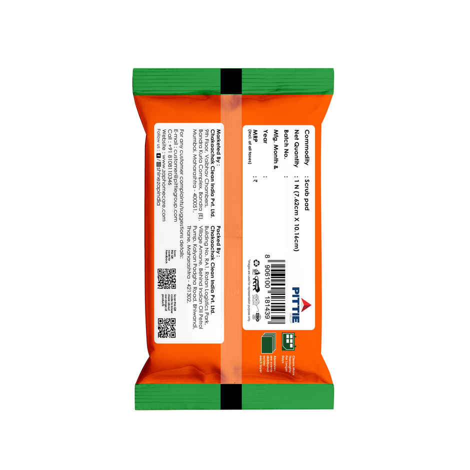 Shinezap Silver Scrub pad Pack of 1