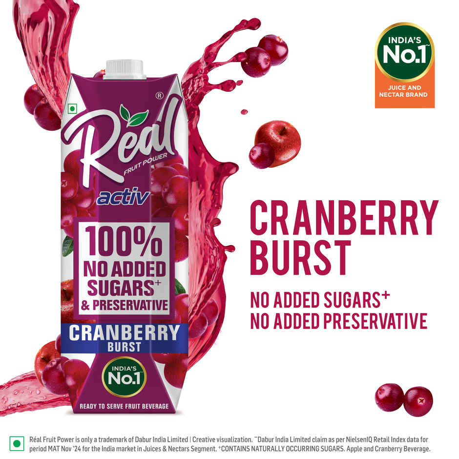 Dabur Real Cranberry Fruit Juice Combo