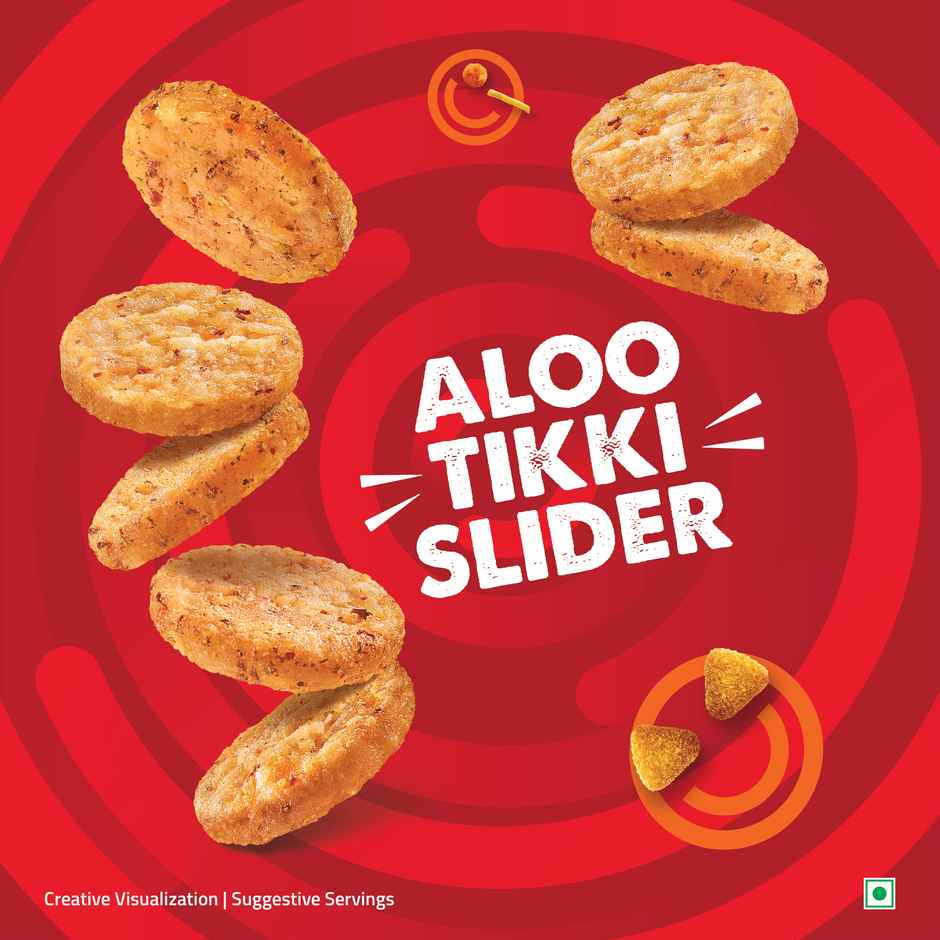 Hungritos Aloo Tikki Slider | Regular Sized Tikki | Party Snack