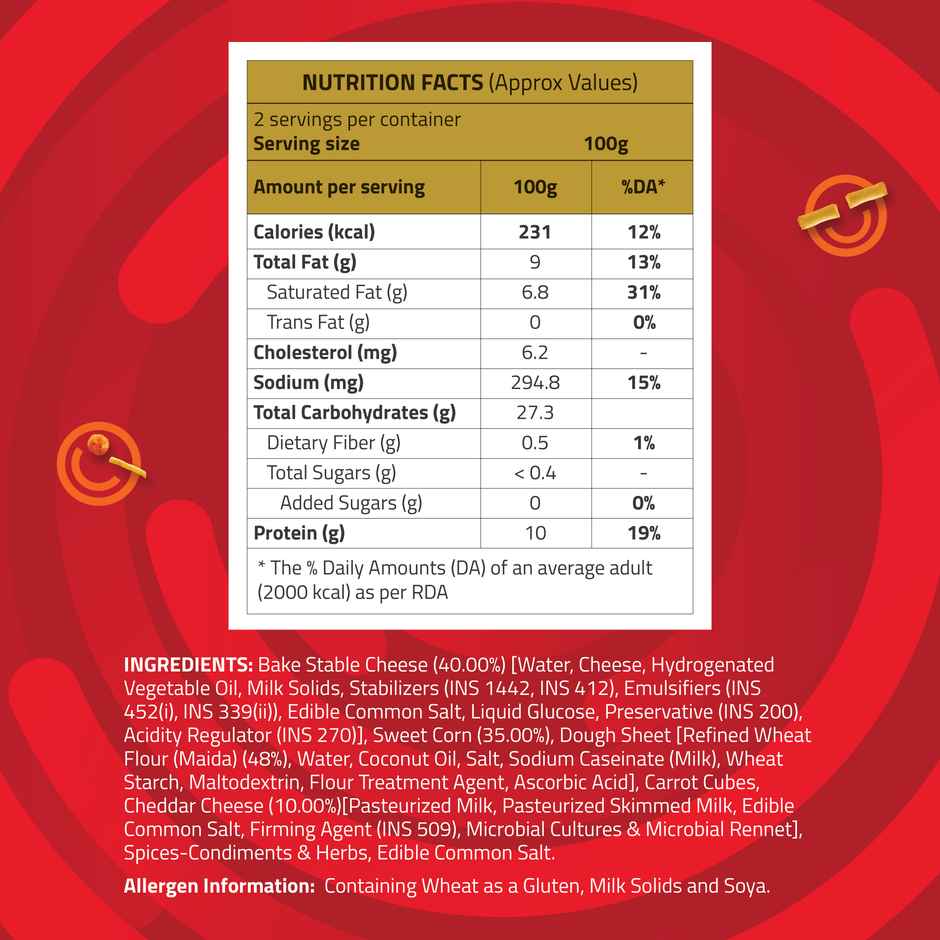 Hungritos Cheese Corn Chalks | Crispy Snack