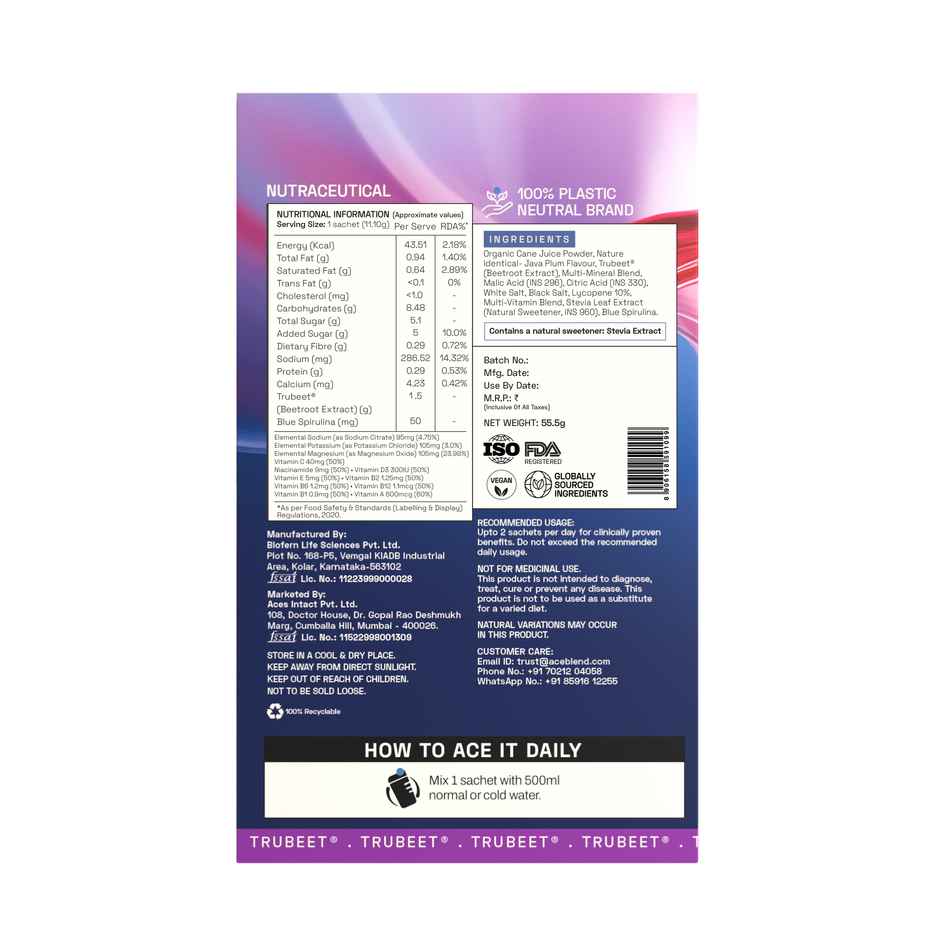 Ace Blend Hydro Hype - Java Plum | Deep Hydration