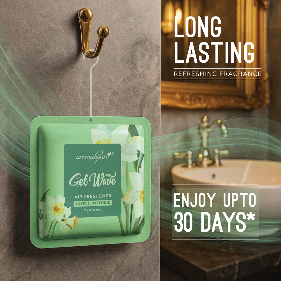 Aromahpure Gel Wave Bathroom Freshener | Assorted | Lasts Up to 30 Days