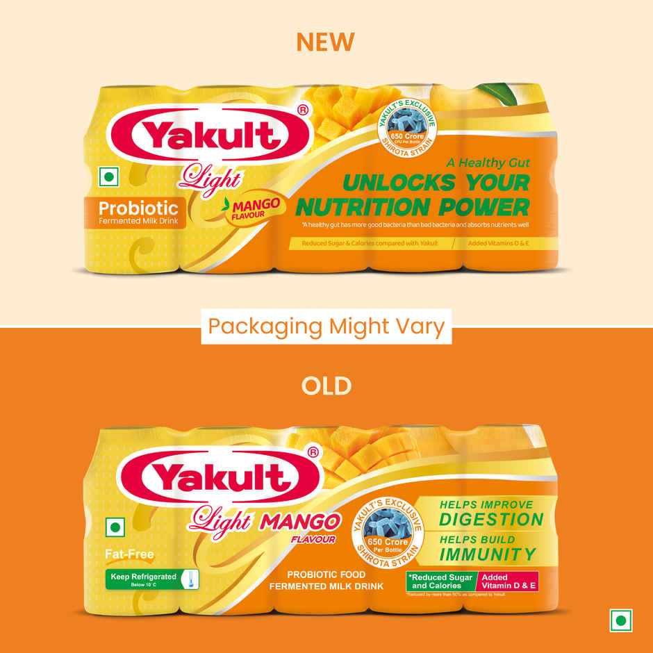 Yakult Light Mango Probiotic Fermented Milk Drink