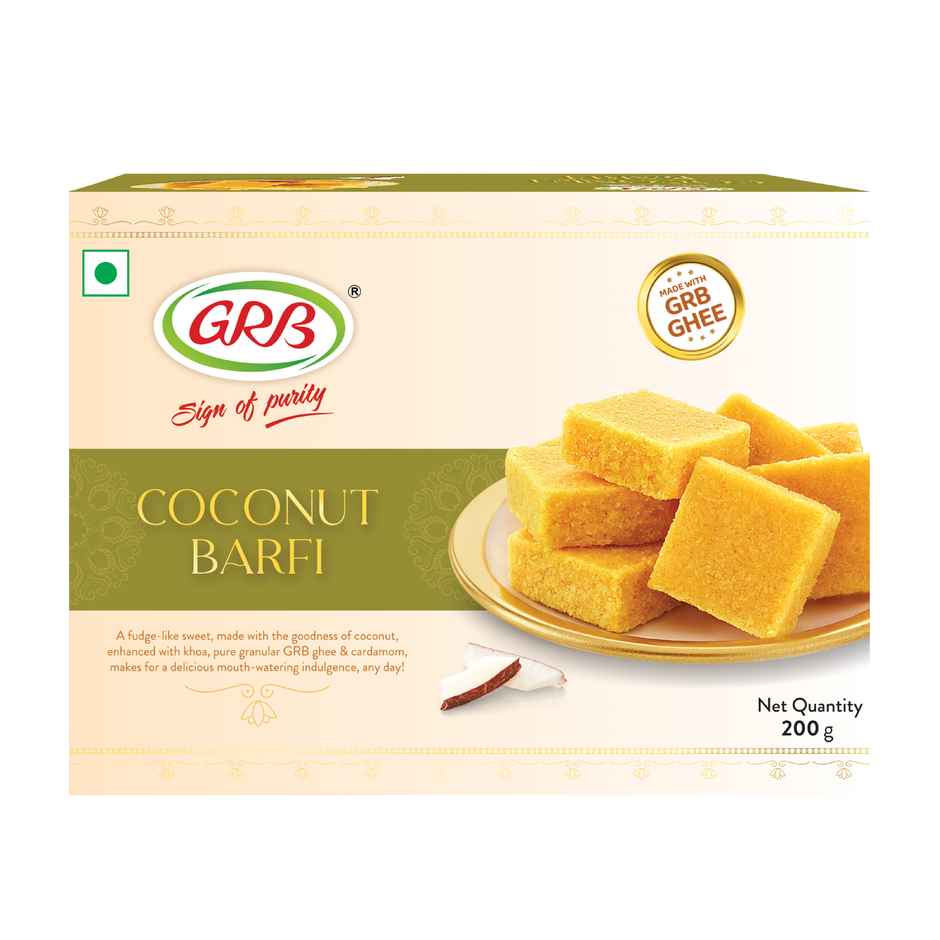 GRB Coconut Burfi | Sweet & Tasty