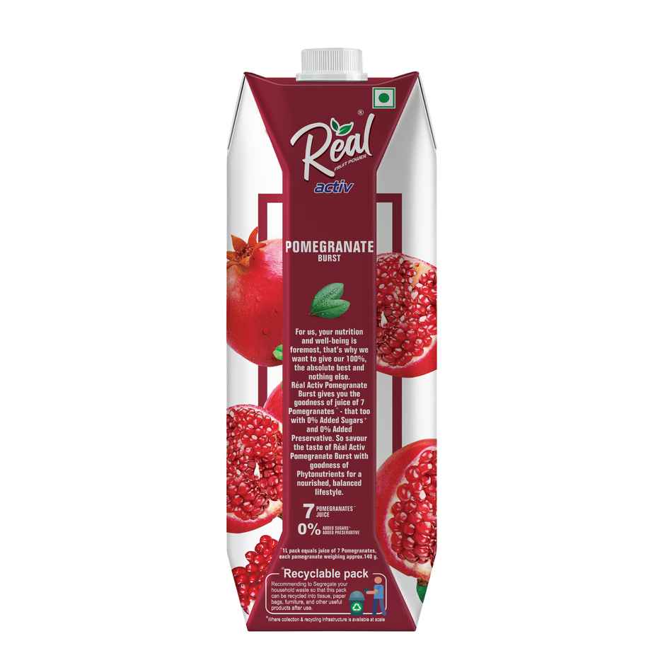 Real Activ Pomegranate Juice | No Added Sugars & Preservatives