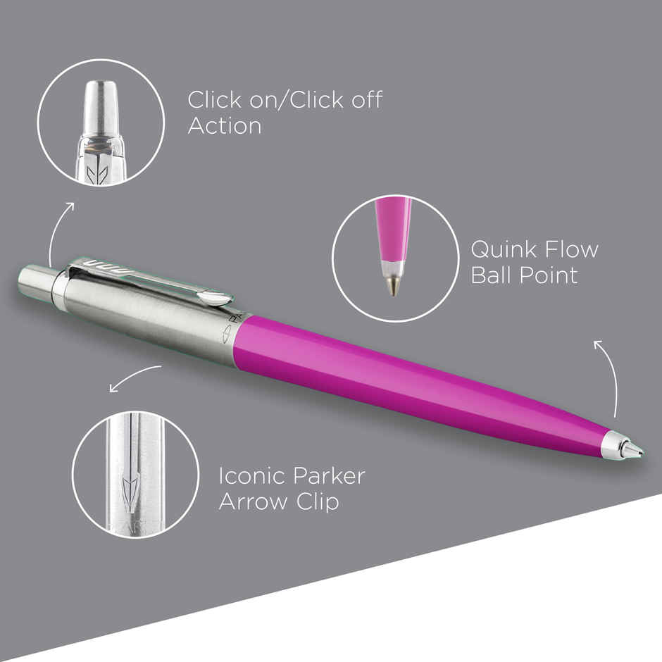 Parker Gift Set Jotter STD Ball Pen Magenta Body with Notebook