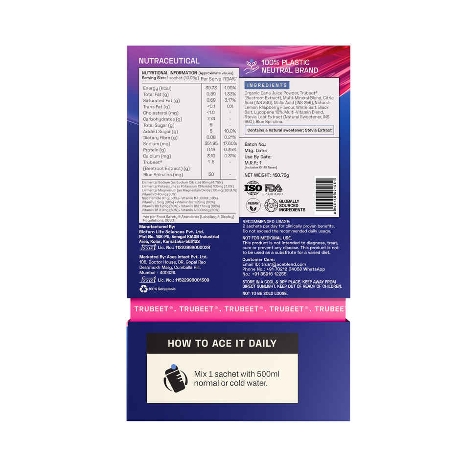 Ace Blend Hydro Hype | Lemon Raspberry