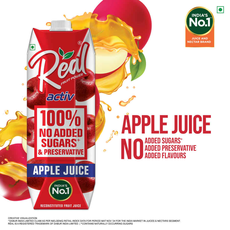 Real Activ Apple Juice | No Added Sugars & Preservatives