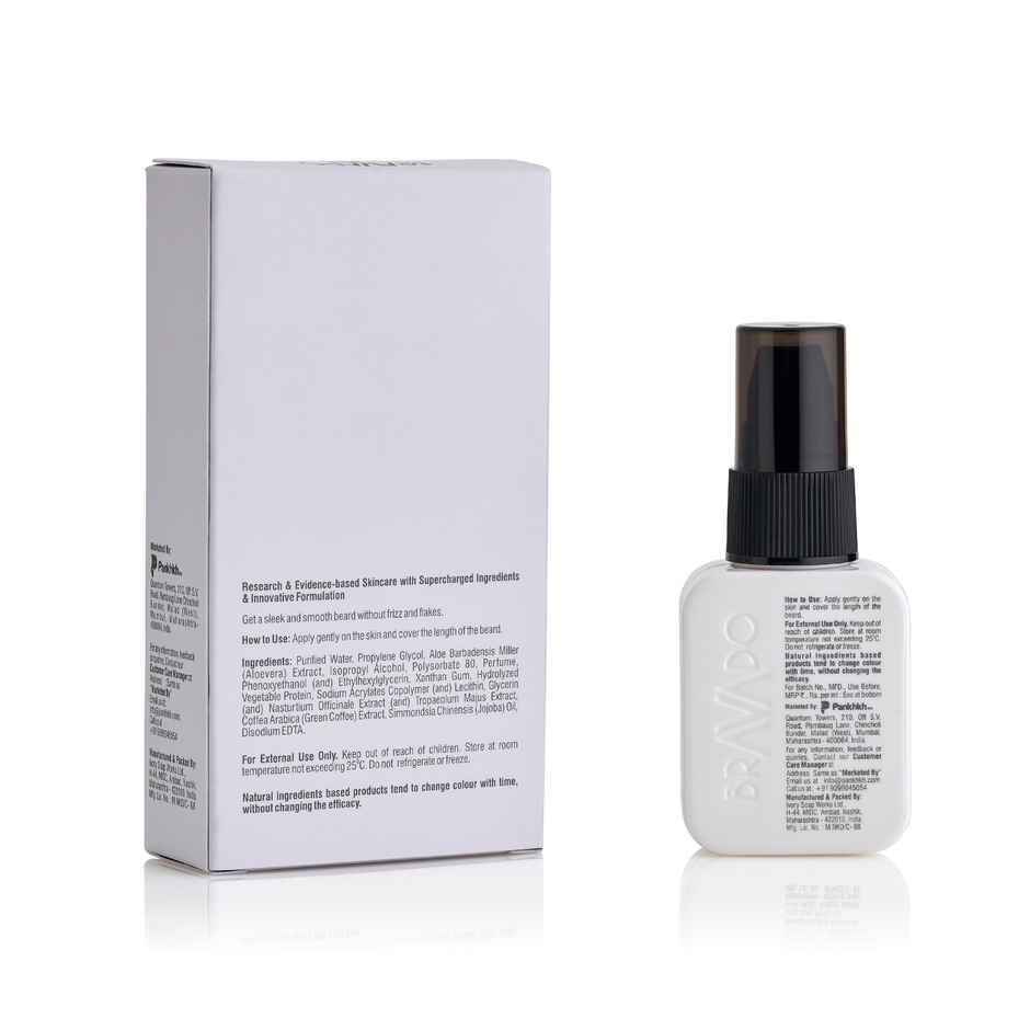 Bravado MOD Beard Grooming Serum | Beard Softener, Shine & Frizz Control for Men