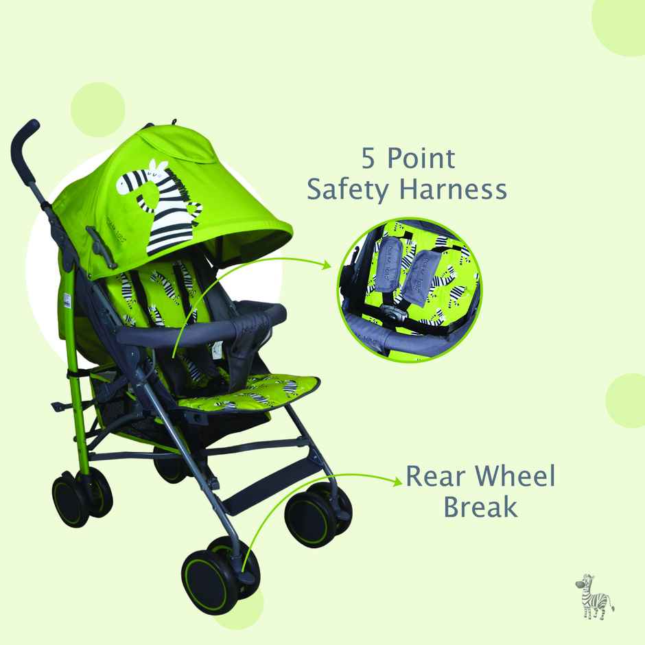 Polka Tots Umbrella Stroller Green | USGN200