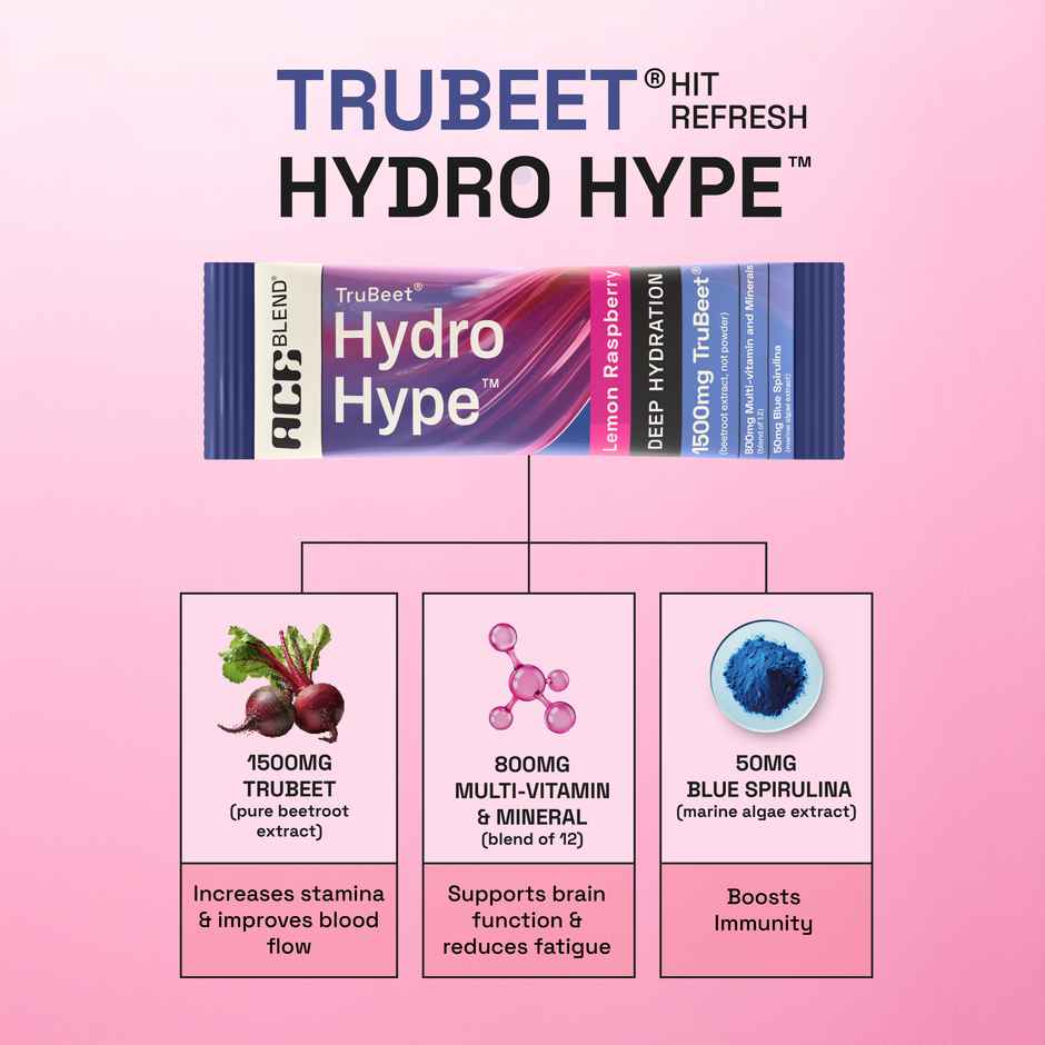 Ace Blend Hydro Hype - Lemon Raspberry | Deep Hydration