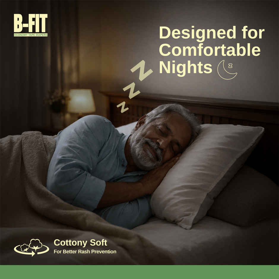 B-Fit Economy Adult Tapes Diapers (L, 32.68-59.84") Combo 