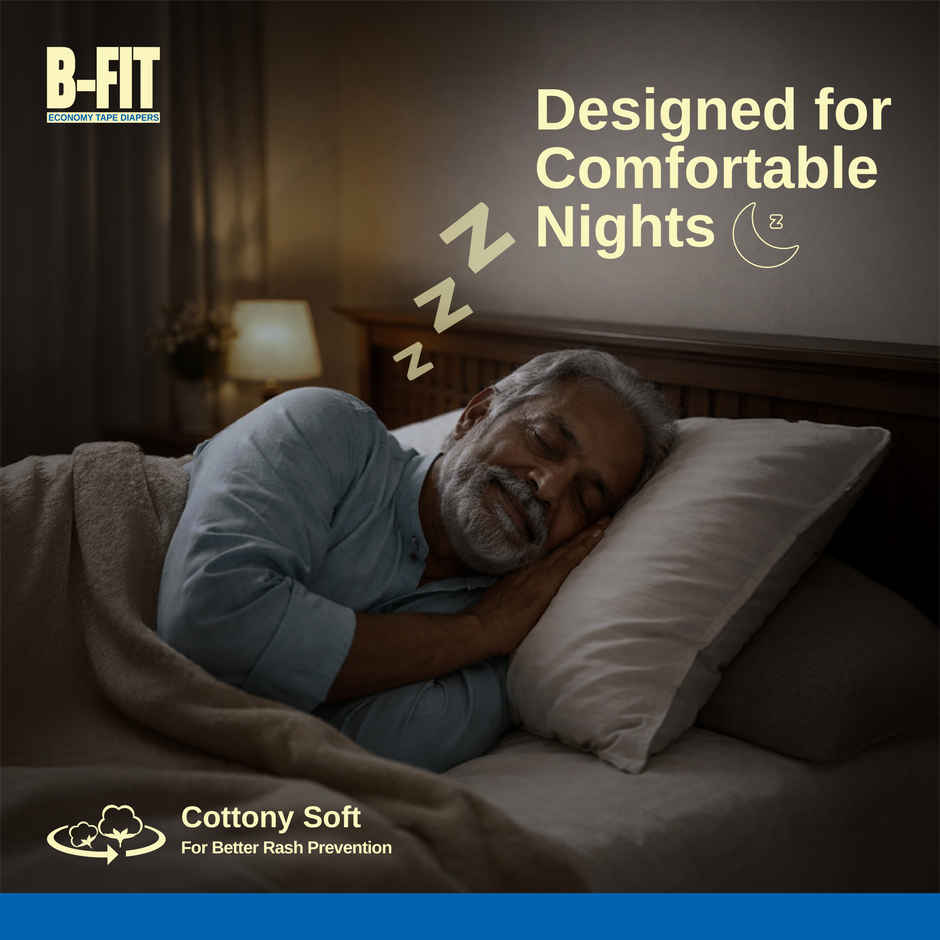 B-Fit Economy Adult Tapes Diapers (XL, 35.43-65.35") Combo 