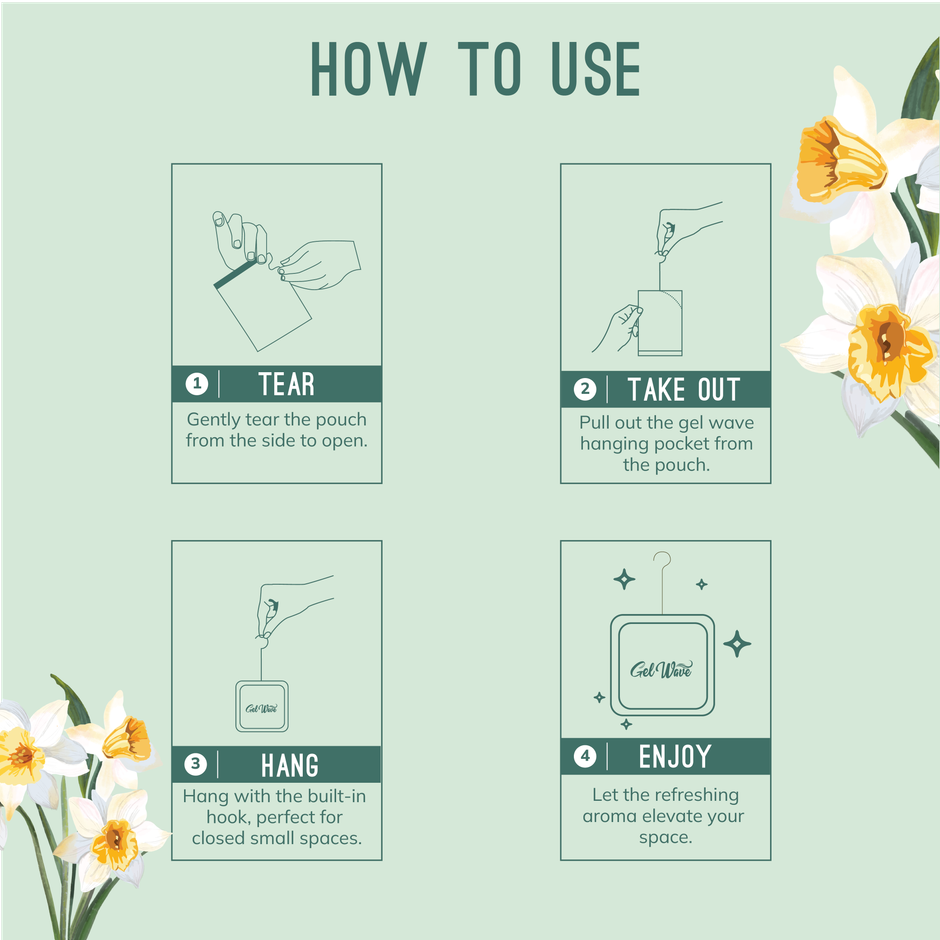 Aromahpure Gel Wave Bathroom Freshener | Assorted | Lasts Up to 30 Days