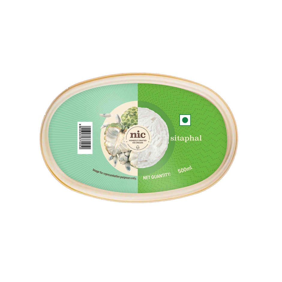 NIC Sitaphal Ice Cream Cup | Preservative Free | No Artificial Flavors