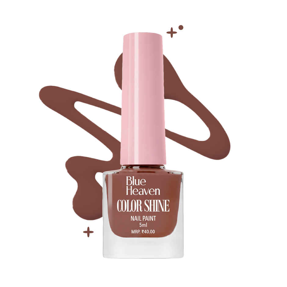 Blue Heaven Color Shine Nail Polish | Glossy Gel Finish | Quick Drying Formula | Shade 15