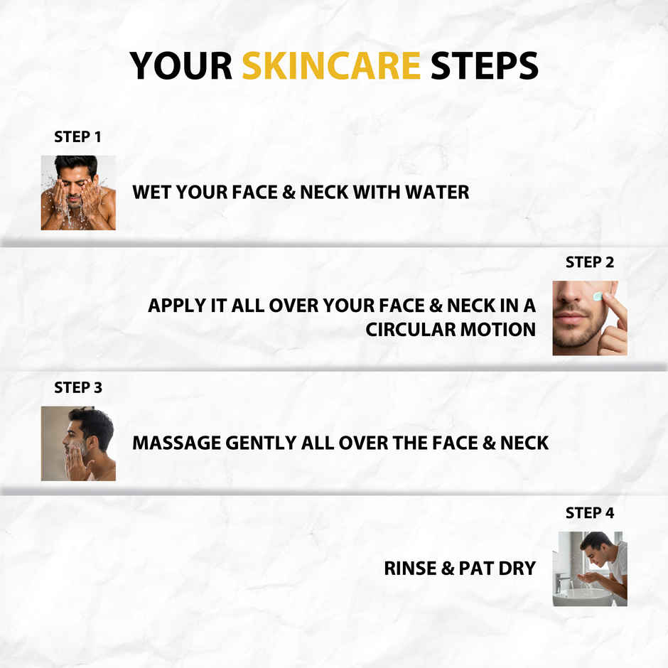 Bravado Reboot Face Wash for Men | Vitamin C | Hydrating Cleanser with Niacinamide for Bright Skin