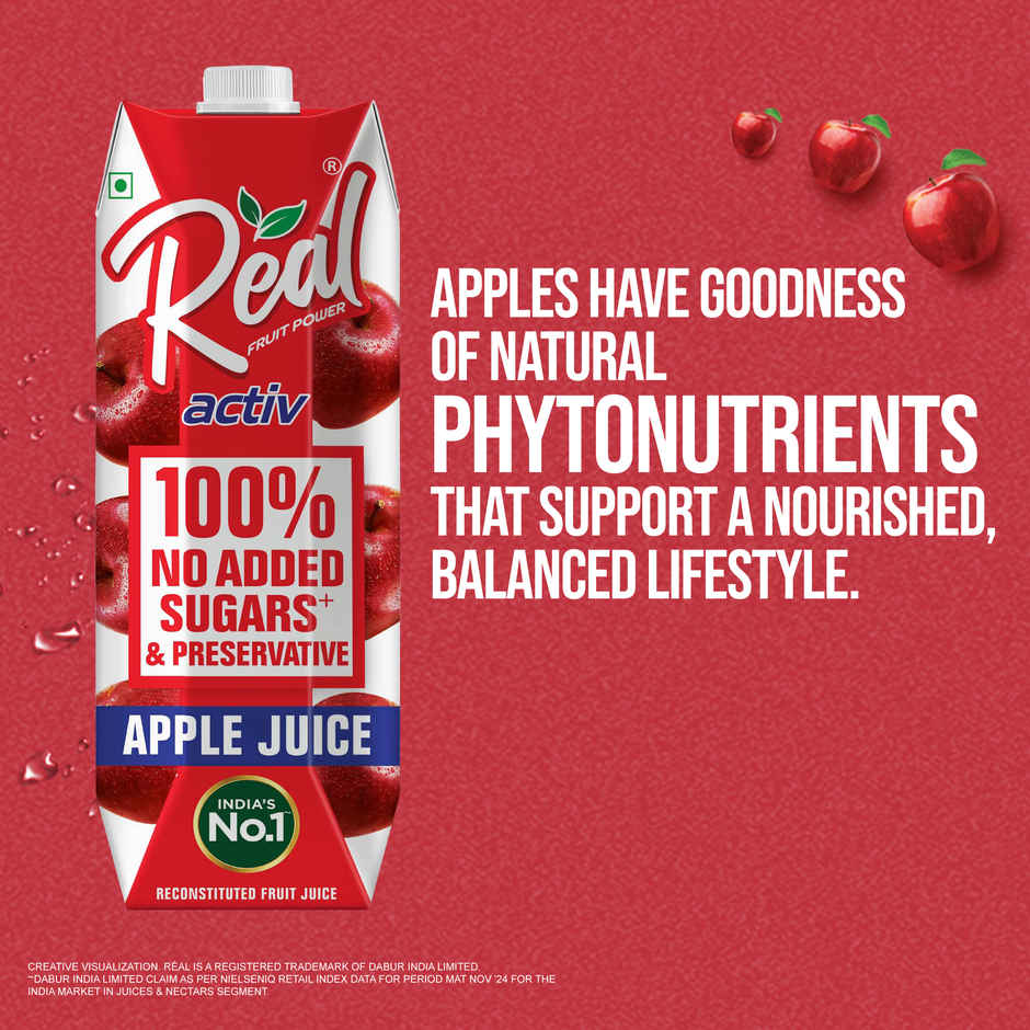 Real Activ Apple Juice | No Added Sugars & Preservatives